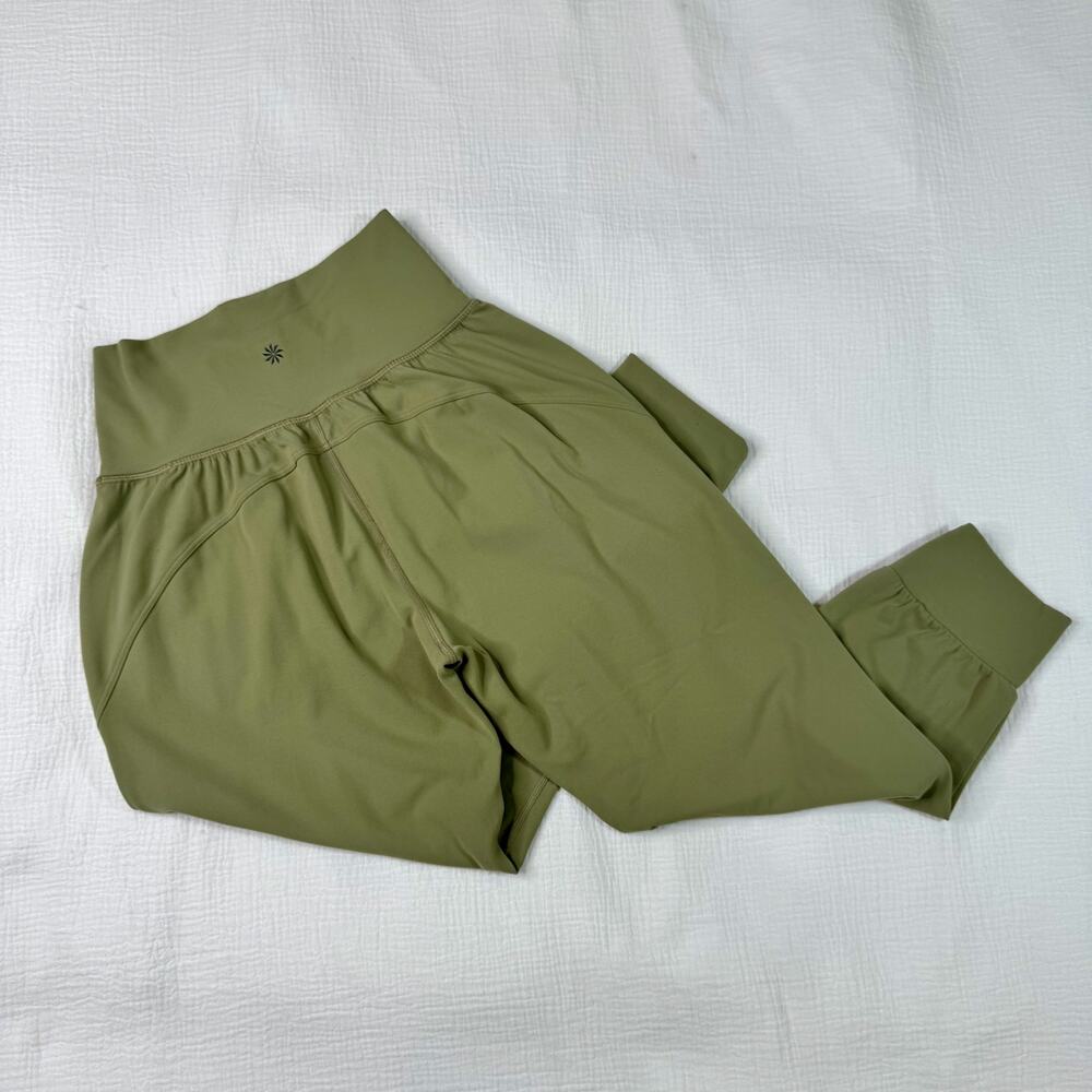 Athleta Salutation Cargo Jogger Pants Women's XS Olive Green Athleisure Pilates - Picture 14 of 16